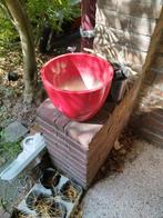 Plantenpot groot rood - voor binnenplanten, Tuin en Terras, Steen, Minder dan 60 cm, Rond, Ophalen of Verzenden