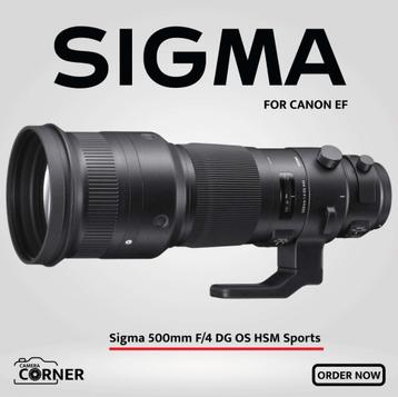 Sigma 500mm F/4 DG OS HSM Sports (CANON EF) beschikbaar voor biedingen