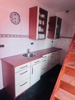 Keuken opstelling met spoelbak kraan bovenkasten en wandkast, Huis en Inrichting, Ophalen, Zo goed als nieuw, 200 cm of meer, Minder dan 100 cm