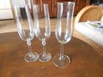 3 Champagneglazen, Glas of Glazen, Gebruikt, Ophalen of Verzenden, Glas