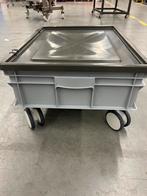 Rako box, opslagbox met rvs raster met wielen., Doe-het-zelf en Verbouw, Kratten en Dozen, Doos, 100 cm of meer, 60 cm of meer