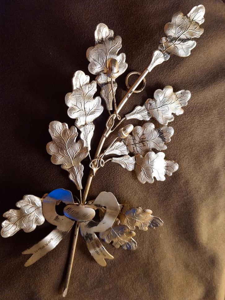 Vintage lauwertak 2e prijs drumband Schiedam, Antiek en Kunst, Curiosa en Brocante, Ophalen of Verzenden