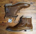 YELLOW CAB - bruin leren halfhoge Mean boots - maat 45, Kleding | Heren, Schoenen, Bruin, Boots, Nieuw, Ophalen of Verzenden