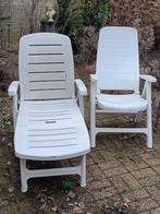 2 stoelen nog in prima staat. Ligstoel merk Flair Plaisir, Tuin en Terras, Ligbedden, Ophalen, Gebruikt, Kunststof