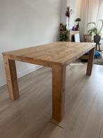 Steigerhouten Tafel - 100x180cm, Ophalen, Gebruikt, 50 tot 100 cm, Vijf personen of meer