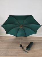 Vintage 60S Knirps paraplu met opberghoes in groen €25, Ophalen of Verzenden, Zo goed als nieuw, Groen