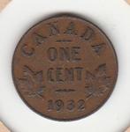 Canada, 1 cent 1932, Postzegels en Munten, Munten | Amerika, Ophalen of Verzenden, Losse munt, Noord-Amerika