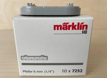 Märklin HO 7252 10 Brugpijlers 6 mm hoog beschikbaar voor biedingen