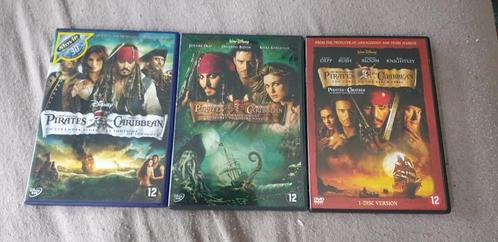 Te koop 3 dvds Pirates of the caribean, Cd's en Dvd's, Dvd's | Avontuur, Zo goed als nieuw, Vanaf 12 jaar, Ophalen of Verzenden