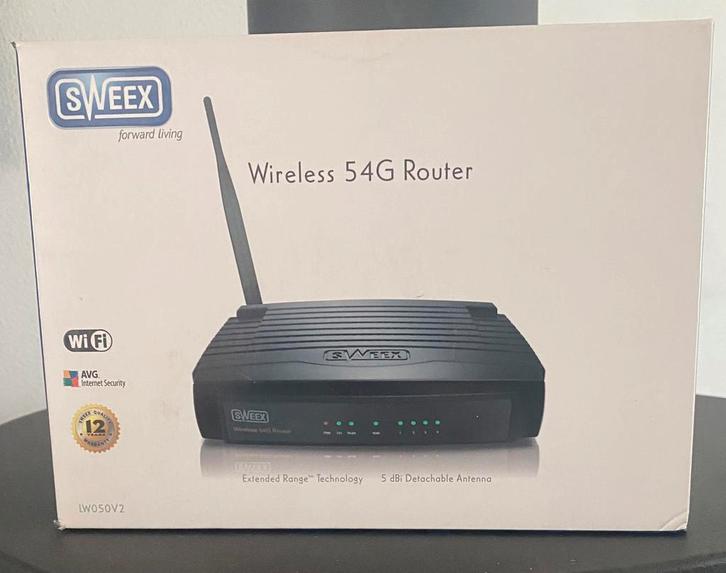 Sweex Wireless Broadband Router 54 Mbps, Computers en Software, Accesspoints, Ophalen of Verzenden