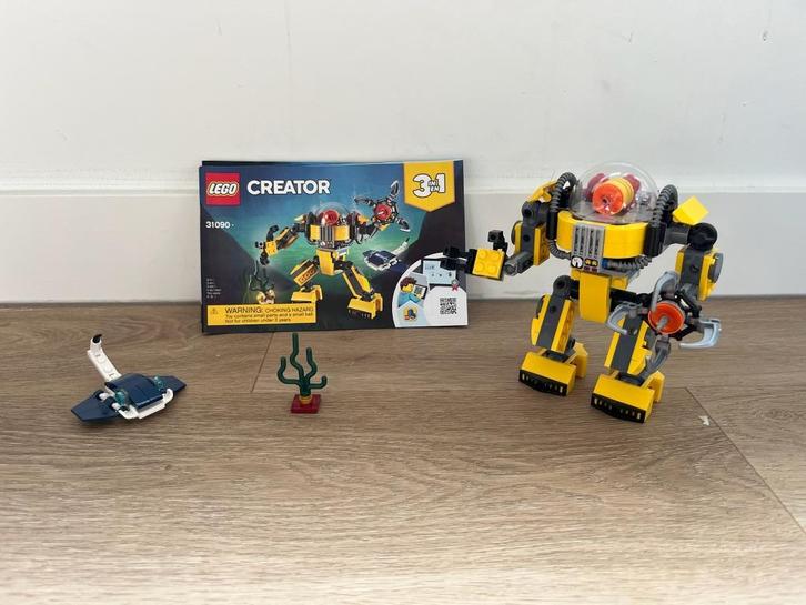 LEGO Creator Onderwaterrobot - 31090, Kinderen en Baby's, Speelgoed | Duplo en Lego, Gebruikt, Lego, Complete set, Ophalen of Verzenden