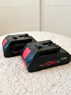 2x Bosch ProCORE 18V 4.0Ah accu, Ophalen, Zo goed als nieuw
