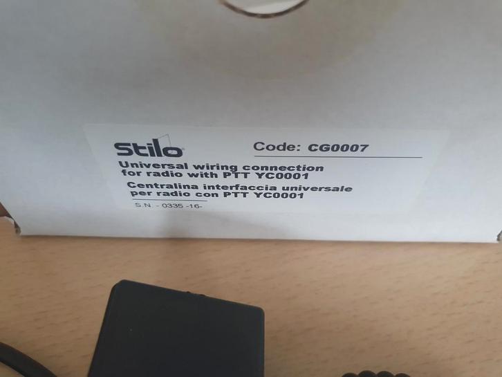 Setje nieuw stilo cg0007 com voor helm coms, Auto diversen, Autosport-onderdelen, Zo goed als nieuw, Ophalen of Verzenden