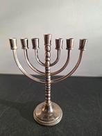 Zilverkleurige Menora, Antiek en Kunst, Ophalen of Verzenden, Overige materialen