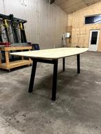 Eiken Deens Ovale Eettafel 240x110x78 cm, 100 tot 150 cm, Eikenhout, 200 cm of meer, Ophalen of Verzenden