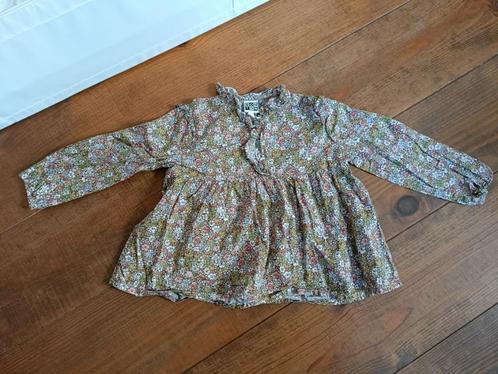 Bloemetjes blouse Bonton 104 (2), Kinderen en Baby's, Kinderkleding | Maat 104, Zo goed als nieuw, Meisje, Overhemd of Blouse