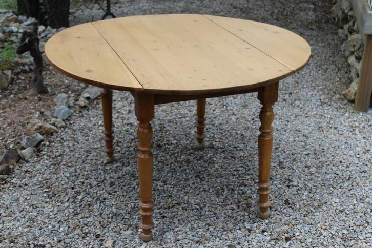 Brocante - Rustieke eettafel, hangoor-model!, Huis en Inrichting, Woonaccessoires | Overige, Gebruikt, Ophalen