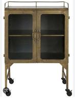 TE  KOOP  GEVRAAGD Vitrinekastje, metaal, Huis en Inrichting, Kasten | Vitrinekasten, Minder dan 100 cm, Metaal, 25 tot 50 cm