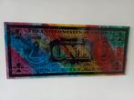 Dollar biljet hoogglans handgeschilderd plexiglas schilderij, Antiek en Kunst, Ophalen of Verzenden