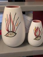 2 vazen mid century Societe ceramique Pastel, Ophalen of Verzenden