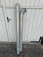 Zinken hemelwaterafvoer buizen, Doe-het-zelf en Verbouw, Buizen en Afvoer, Ophalen, Zo goed als nieuw, Zink, Minder dan 2 meter