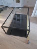 Goossens glazen salontafel, Huis en Inrichting, Tafels | Salontafels, Ophalen, 100 tot 150 cm, 50 tot 100 cm, Industriële