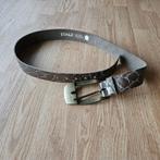ZGAN brede leren STAGZ riem (Dierenprint) Bronskleur, Kleding | Dames, Riemen en Ceinturen, STAGZ, 80 tot 90 cm, Echt leder, Tailleriem