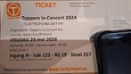 Toppers in concert 24 mei 2024, Tickets en Kaartjes, Eén persoon