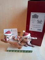 jim shore disney traditions knabbel&babbel candy cane caper, Ophalen of Verzenden, Overige figuren, Zo goed als nieuw, Beeldje of Figuurtje