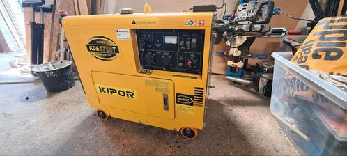 Diesel agregaat Kipor KDE6700T, Doe-het-zelf en Verbouw, Aggregaten, Zo goed als nieuw, Dieselolie, Ophalen
