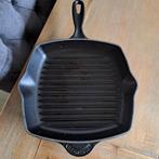 Le Creuset Grillpan - Zo Goed Als Nieuw, Huis en Inrichting, Keuken | Potten en Pannen, Gietijzer, Ophalen of Verzenden, Zo goed als nieuw