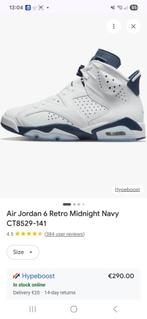 Jordan 6 Navy Blue, Wit, Nieuw, Ophalen of Verzenden, Sneakers of Gympen