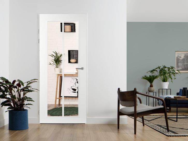 Svedex Connect CN02 binnendeur met blank glas | Nieuw, Doe-het-zelf en Verbouw, Deuren en Horren, Nieuw, Binnendeur, 200 tot 215 cm
