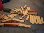 Houten treinset 25 delig, Ophalen of Verzenden, Gebruikt
