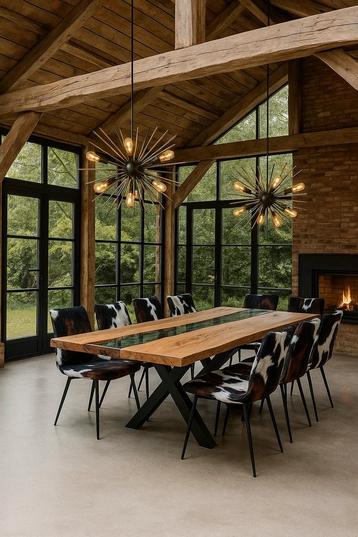 Pamplona Stoel - Koeienhuid & Metalen Onderstel beschikbaar voor biedingen