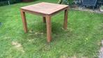 Acacia houten buitentafel, Huis en Inrichting, Tafels | Bijzettafels, Ophalen, Gebruikt, Vierkant, 60 cm of meer