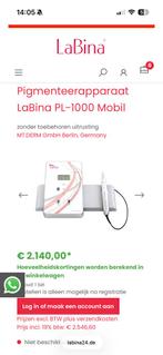 Labina PMU apparaat, Ophalen of Verzenden, Zo goed als nieuw, Wit, Gehele gezicht