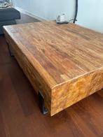 Teak houten salontafel, Ophalen, Gebruikt, 100 tot 150 cm, Teak landelijk