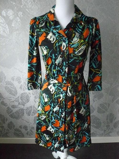 Leuk, retro King Louie doorknoopjurk maat S., Kleding | Dames, Jurken, Zo goed als nieuw, Maat 36 (S), Overige kleuren, Boven de knie