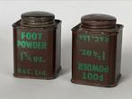 Uniek misdruk Footpowder blikje, Ophalen of Verzenden, Landmacht