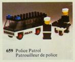 Lego Town Classic Town Legoland Police 659 Police Patrol wit, Kinderen en Baby's, Speelgoed | Duplo en Lego, Ophalen of Verzenden