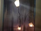 staande zilverkleurige lamp met dimmer, Huis en Inrichting, Lampen | Vloerlampen, Ophalen of Verzenden, Gebruikt, 150 tot 200 cm