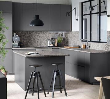 3x IKEA VOXTORP Ladefront, donkergrijs, 60x40 en 1x de 60x20 - afbeelding 8
