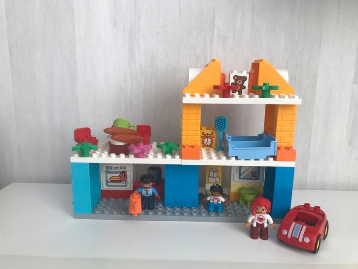 Lego Duplo Familiehuis compleet met auto set 10835, Kinderen en Baby's, Speelgoed | Duplo en Lego, Zo goed als nieuw, Duplo, Complete set