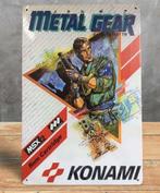 Metalen Wandbord MSX 2 KONAMI METAL GEAR, 1 speler, Verzenden, Nieuw, Vanaf 12 jaar
