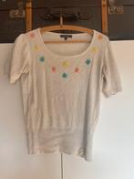 King Louie shirt met bloemen, Kleding | Dames, T-shirts, Maat 38/40 (M), Beige, Ophalen of Verzenden, Zo goed als nieuw