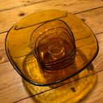 VERECO AMBER SCHAAL plus 4 SCHAALTJES., Ophalen of Verzenden, Huis en Inrichting