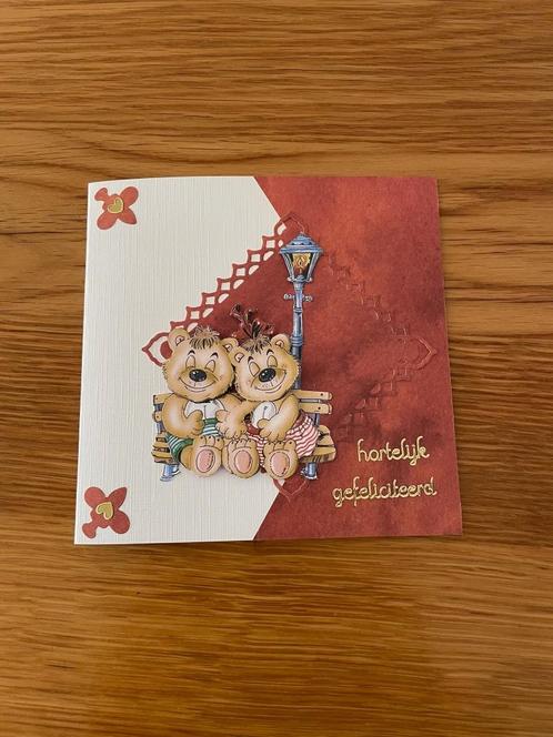 Kaartje gefeliciteerd (20), Hobby en Vrije tijd, Kaarten | Zelfgemaakt, Nieuw, Overige thema's, Ophalen of Verzenden
