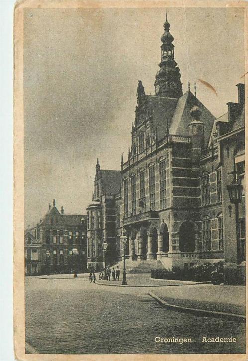 (388-518-023) Groningen Academie, Verzamelen, Ansichtkaarten | Nederland, Groningen, Verzenden