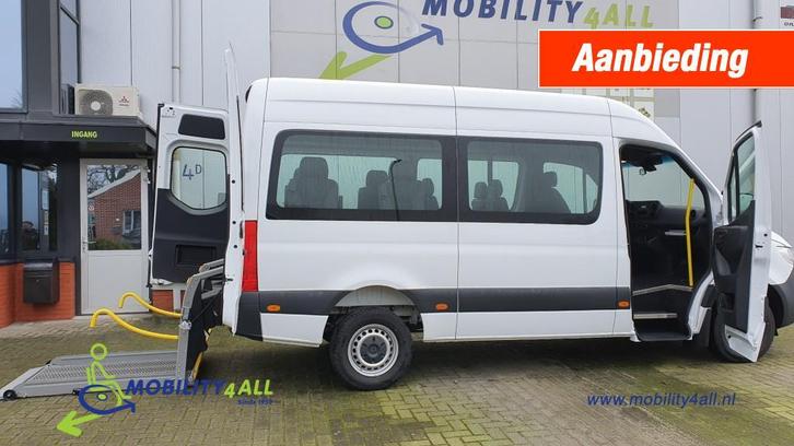 Mercedes-benz SPRINTER TAXI ROLSTOELBUS -NIEUW Incl-BPM, Auto's, Bestelauto's, Bedrijf, ABS, Airbags, Airconditioning, Centrale vergrendeling